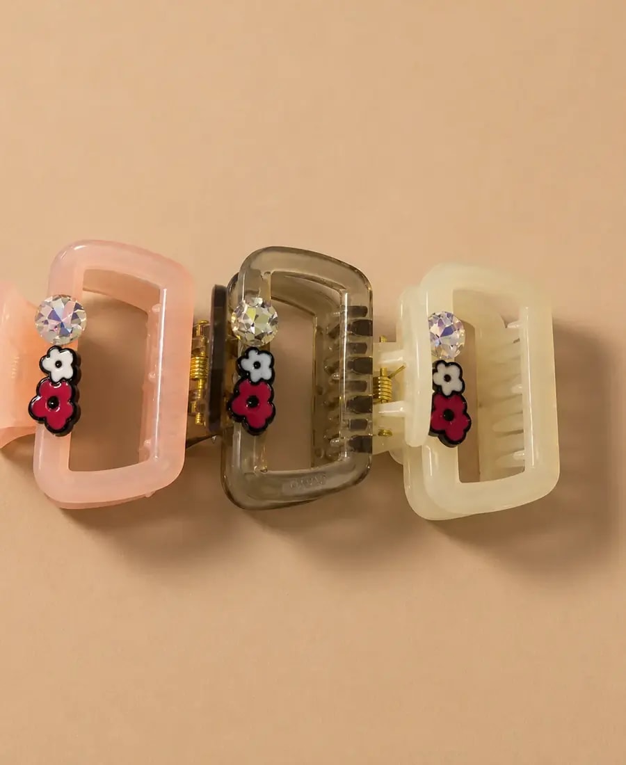 Petal Glow Hair Claw Clip